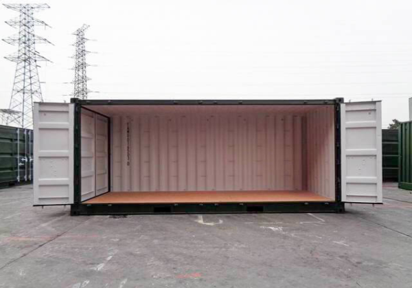 Contenedor lateral abierto 20 pies verde oscuro IICL6 - Imagen 3
