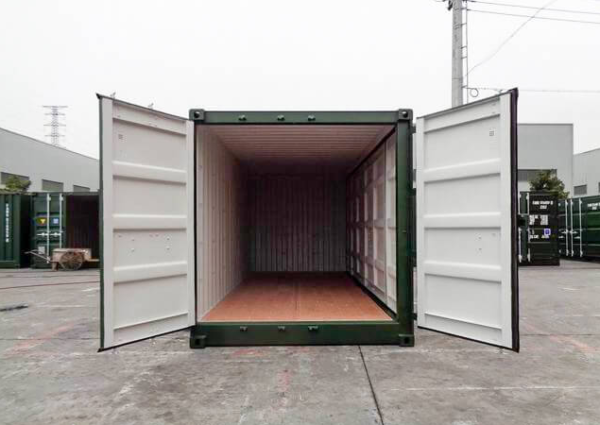 Contenedor lateral abierto 20 pies verde oscuro IICL6 - Imagen 5