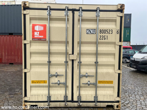 Contenedor de doble puerta de 6 m beige IICL 6, también apto para reequipamiento - Imagen 11