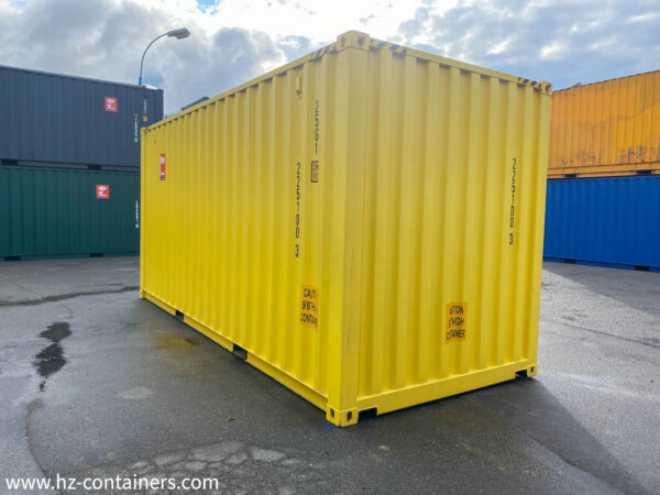 Contenedor de almacenamiento IICL6 de 20’High Cube amarillo - Imagen 11