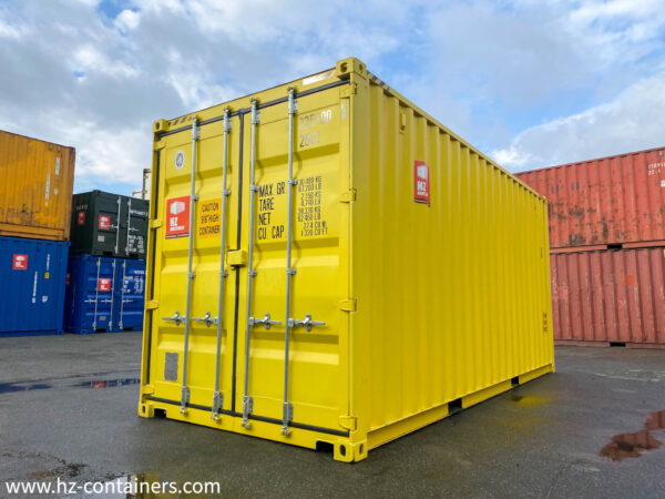 Contenedor de almacenamiento IICL6 de 20’High Cube amarillo