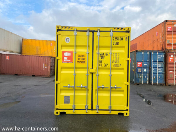 Contenedor de almacenamiento IICL6 de 20’High Cube amarillo - Imagen 17