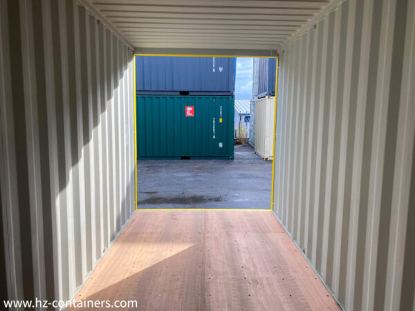 Contenedor de almacenamiento IICL6 de 20’High Cube amarillo - Imagen 3